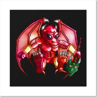 Red Gargoyle Posters and Art